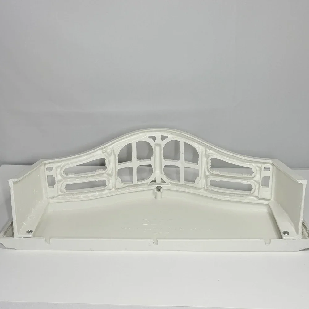 Vintage 1986 Home Interiors Faux Bamboo Wall‎ Shelf White Lattice 3067 Regency